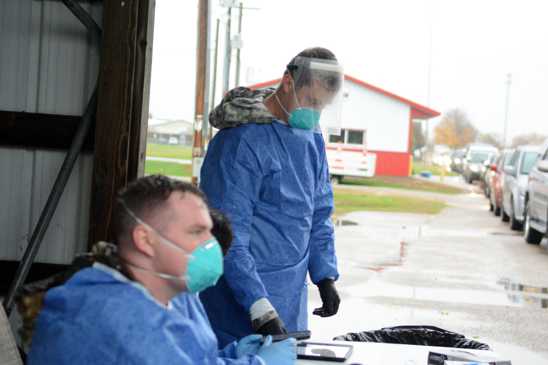 National Guard conducts COVID-19 testing in Baraboo, Oct. 12